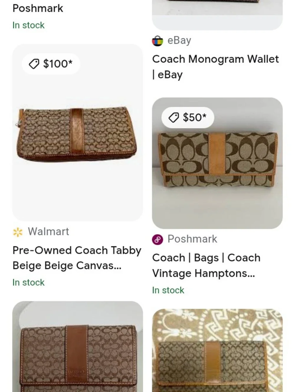 Coach vintage signature